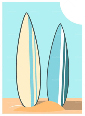 Open image in slideshow, Hawaii Surf board, Beach Wall Art
